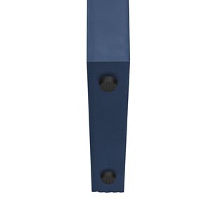 Consolle TREXM blu navy con silhouette moderna e unica arrotondata e 2 cassetti per soggiorno o ingresso - Product Image 2