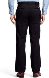 Pantalon de Costume Homme Noir Uni Respirant Coupe Slim en Coton pour le Bureau, les Réunions et le Golf – Style Décontracté et Professionnel - Product Image 3