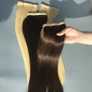 Cinta larga recta natural Rubio y color #2 Venta caliente Cabello vietnamita Extensiones de cabello personalizadas Cabello crudo Precio al por mayor - Product Image 6