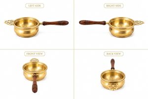 Loose Leaf <b>Tea</b> Strainer Fine Mesh Reusable <b>Tea</b> Brewing Filter Brass <b>Tea</b> Strainer with Handle for Home and Hospitality - Product Image 5