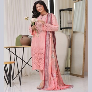 Women's Heavy Embroidered Three Piece Saari Salwar Kameez <b>Dress</b> Indian & <b>Pakistani</b> Style on Sale for <b>Eid</b> - Product Image 2
