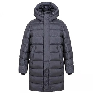 Mens Hooded Puffer <b>Jacket</b> <b>Waterproof</b> Breathable Down Alternative Winter Coat Stand Collar Outdoor Outerwear 2026 - Product Image 2