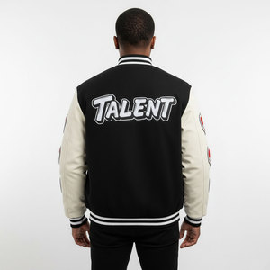 Custom Embroidery Greek Fraternity <b>Letter</b> Sorority Applique logo Satin <b>Jacket</b> 100 % Polyester Letterman Bomber <b>Jacket</b> for <b>man</b> - Product Image 4