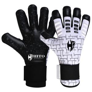 Gants de gardien de but personnalisés avec paume avant en Latrex allemand de 4 mm, impression sérigraphique, impression par sublimation au dos et injection de silicone - Product Image 1