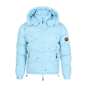 2023 Winter Groothandel Custom Keep Warme Winter Jassen Plus Size Capuchon Heren Puffer Jas