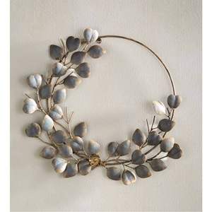 Guirnalda de Navidad de Hojas Doradas, Guirnalda de Agujas de Pino de Lujo para Colgar en la Pared, Decoración Navideña al por Mayor, Guirnalda Moderna Festiva para Puerta, DIY OEM - Product Image 2