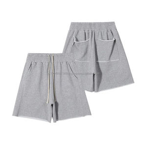 Pantalones cortos Vintage para hombre, pantalones cortos para correr de estilo informal al aire libre para hombre con cintura elástica con cordón - Product Image 5