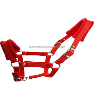 Custom Nylon Fabric Fleece Horse Equine Safe Comfortable Adjustable Breakaway Headstall Equestrian Horse Riding Nylon <b>Halter</b> - Product Image 2