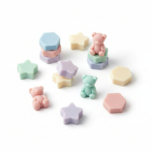 Savon artisanal biologique à base de plantes, taille standard, vente en gros |   Savons pour invités en forme de fleur pastel, marque privée |   Faveurs de mariage en gros pour hôtels - Product Image 2