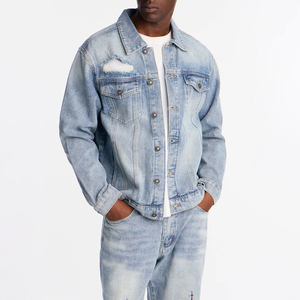 Conjunto de Pantalones Vaqueros Personalizados para Mujer, Conjunto de Dos Piezas de Mezclilla Cruda Unisex, Ropa de Mujer, Conjunto de Jeans Bordados de 2 Piezas Unisex para Hombre - Product Image 2