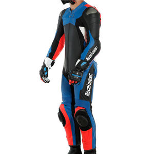 Combinaison de moto sur mesure en cuir véritable respirant, imperméable et coupe-vent de haute qualité pour la course automobile, taille plus, été - Product Image 1