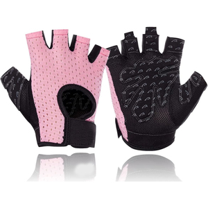 Unisex Customized Design Weightlifting Gloves Thick <b>Foam</b> <b>Padded</b> Mesh Ventilation Panel Leather Fingerless Cut Gym Gloves - Product Image 1