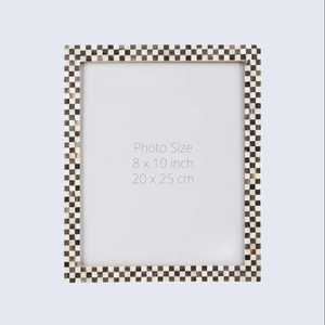 Marco de Fotos Decorativo Vintage Hecho a Mano con Incrustaciones de Hueso y MDF - Product Image 2