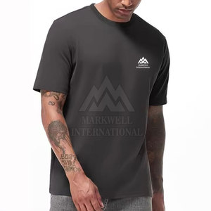 เสื้อยืดสมาร์ทฟิตสำหรับผู้ชาย แขนสั้น คอกลม สำหรับฤดูร้อน มีจำหน่าย - Product Image 5