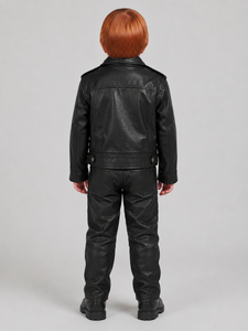 Chaqueta de Cuero para Niños con Corte Moderno, Ligera, Cómoda y de Calidad, Adecuada para Colecciones de Ropa de Moda - Product Image 6