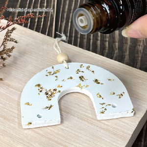 ชุดทำของตกแต่งผนังสไตล์โบโฮ DIY - ชุดหินตกแต่งคอนกรีตสไตล์เทอร์ราซโซ - ของตกแต่งบ้านสไตล์ใบทองคำสำหรับผู้เริ่มต้น - Product Image 2