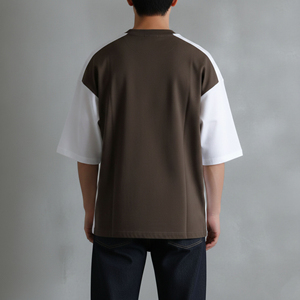 T-shirt long respirant et écologique pour homme, de luxe, surdimensionné, 100 % coton, logo personnalisable, haute qualité, poids lourd (220g) - Product Image 3