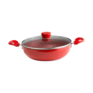 Poêle Kadai en aluminium 240 mm, revêtement antiadhésif robuste pour la cuisine indienne et domestique, au meilleur prix de gros - Product Image 2