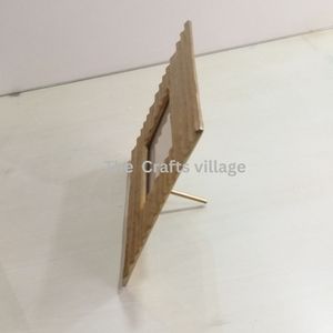 Metal Rectangle Photo <b>Frame</b> Gold Textured Finish Decorative <b>Picture</b> Display Elegant Tabletop <b>Frame</b> Home Decor Gift - Product Image 3