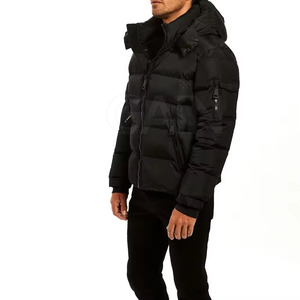 <b>Top</b> Seller Low Price Full Sleeve Hooded <b>Bubble</b> Jacket Custom Printed Front Design Breathable Eco-Friendly for Winter Outdoor Use - Product Image 5