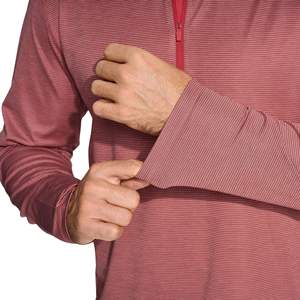 Sudadera de golf para hombre con cremallera de 1/4, cuello simulado, a rayas, de secado rápido, para rendimiento deportivo, capa intermedia, 2026 - Product Image 6