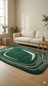 Tapis en laine haute densité antidérapant et écologique pour chambre d'enfant, bureau, couloir – Tapis tendance provenant d'un fournisseur indien - Product Image 6