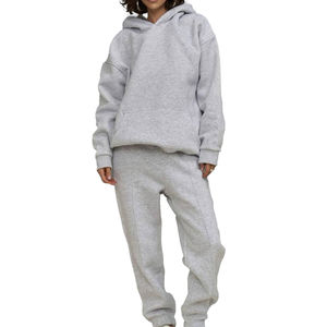 Chándales de Invierno Personalizados de Primera Calidad para Mujer, de Forro Polar, Manga Larga, Talla Grande, Estilo Urbano, OEM - Product Image 3
