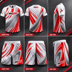 T-shirt sportif à manches courtes pour homme Warzone, imprimé par sublimation sur le devant, respirant, séchage rapide, tissu tricoté, coupe classique - Product Image 6