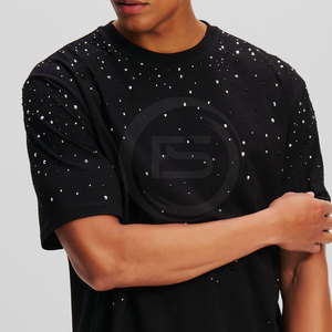 T-shirt en strass pour homme, design le plus populaire, personnalisable, meilleure qualité - Product Image 4