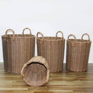 Cesta de Lavandería Multifuncional Ecológica de Plástico con Marco Tejido a Mano, Nueva y en Oferta - Product Image 5