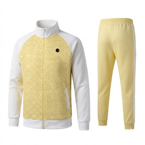 Ensemble de survêtement léger pour homme, veste et pantalon de sport, idéal pour l'entraînement quotidien, la course à pied et la remise en forme. - Product Image 1
