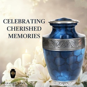 โกศบรรจุอัฐิโลหะสีน้ำเงินลายหินอ่อนสำหรับผู้ใหญ่ |   โกศแกะสลักแบบกำหนดเองได้ ดีไซน์เป็นมิตรกับสิ่งแวดล้อม ทนทาน |   220 - Product Image 5