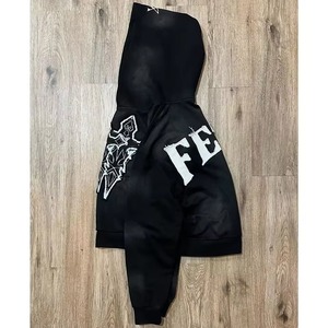 Fashion Unisex Oversized Hoodie Premium Fleece Cotton Hooded Sweatshirt Custom Printing OEM ODM Wholesale Supplier - Product Image 5