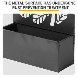 43 Inch Height Metal Garden Bed with Trellis Metal Planter Box for Climbing Plants & <b>Vegetables</b> Flower <b>Pots</b> & Planters - Product Image 4