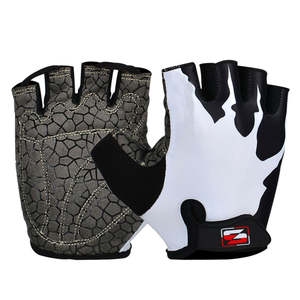 Guantes de Ciclismo Personalizados de Medio Dedo, Alta Calidad, Ajustables, con Almohadilla de Gel para Protección de Manos, de Cuero para Exteriores, Unisex, para Conducir - Product Image 1