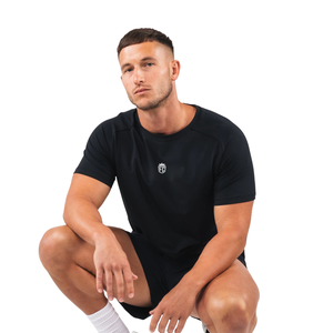 T-shirt Force Core pour homme, noir, manches courtes, vêtements de sport tendance, coton de qualité supérieure, t-shirt de gym confortable et élégant, vente en gros - Product Image 2