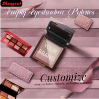 Coque compacte avec logo personnalisé pour fard à paupières poudre blush et boîte à cils emballage cosmétique direct usine