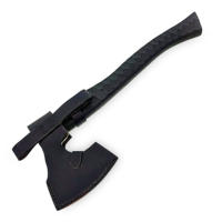 Hache viking artisanale sur mesure en acier à haute teneur en carbone de qualité industrielle, manche en bois, pour survie, camping en plein air, tomahawks personnalisables