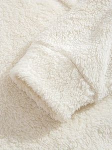 Sweat-shirt à capuche en molleton sherpa bicolore pour homme, streetwear décontracté, hiver - Product Image 6