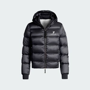 New High Quality Bubble <b>Jacket</b> Unisex Button Down Hooded Waterproof Winter Puffer Black Regular Embroidery <b>Patchwork</b> <b>Jacket</b> - Product Image 3