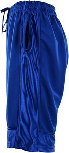 Shorts d'entraînement de basketball pour hommes, couleur unie, avec poches et cordon de serrage - Product Image 4