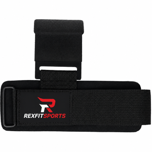 REXFITSPORTS RF-HST-005 Ganchos de Levantamiento de Pesas con Acolchado de Neopreno, Correas de Gimnasio para Fitness, Soporte de Alta Resistencia para Powerlifting - Product Image 3