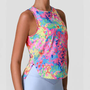 Débardeur de sport imprimé respirant pour femme, idéal pour l'été – Vêtements de fitness personnalisés OEM en gros - Product Image 4