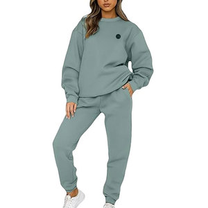 Ensemble de survêtement pour femme style classique, coupe décontractée, deux pièces, pour un confort quotidien, les week-ends et les voyages - Product Image 6