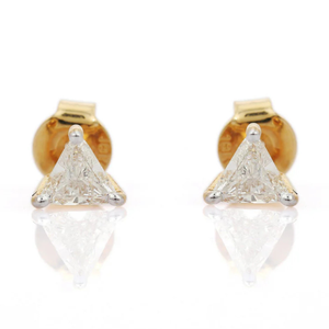 14K White Gold <b>Emerald</b> Cut Diamond <b>Stud</b> <b>Earrings</b> for Mom IGI Certified VS1 - Product Image 1