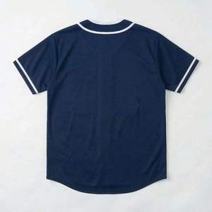 Mens 6 Button Baseball Jersey Pullover Sport Shirt Contrast Trim Lightweight <b>Game</b> Day Street Wear Athletic Top - Product Image 2