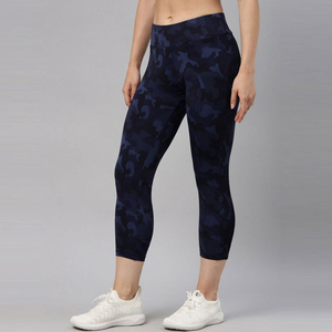 Women Polyester Spandex Yoga Leggings Elastic Waist Reversible Plus Size Casual Summer Lounge Wear Soft Breathable Comfortable - Product Image 1