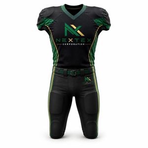 Custom Sublimation American Football Uniform Set Jersey and <b>Pants</b> with <b>Pads</b> - Product Image 1