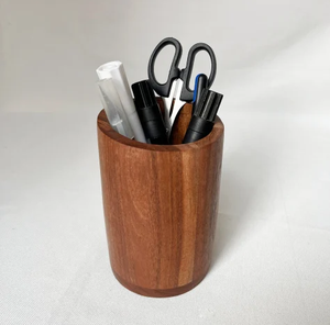 Wood Pen Holder Desk Organizer Hot Sale Multiple Use Desk Writing Stationary Organizer Pen And Pencil Holder - Product Image 1
