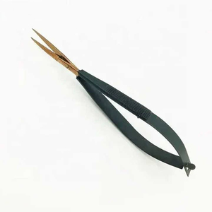 Ciseaux à ressort professionnels en acier inoxydable de haute précision à lame courbée, manche en acier, logo personnalisé, pour manucure et cuticules - Prix de gros - Product Image 5